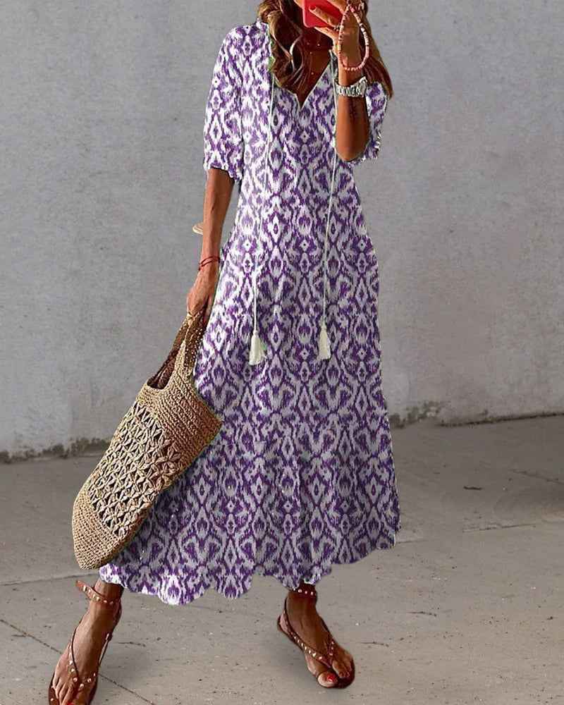 Michaela - Boho Jurk met Buikbedekking