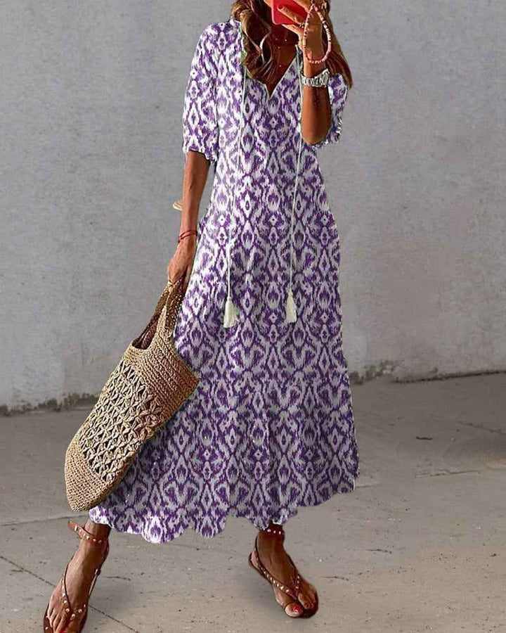 Michaela - Boho Jurk met Buikbedekking