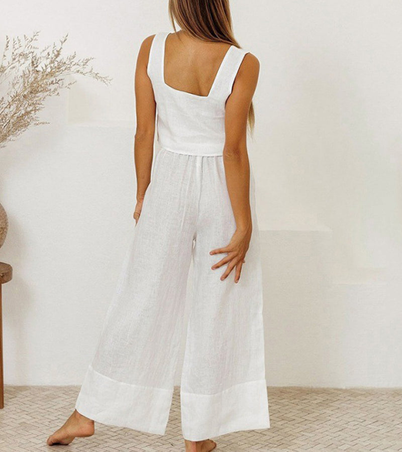 Megan - Minimalist Top and Flared Trousers