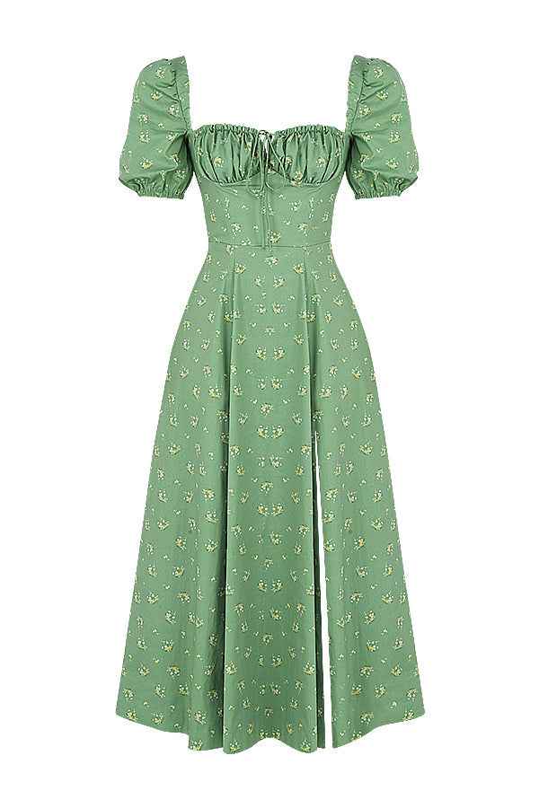 Aviana - Floral Puff Sleeve Dress