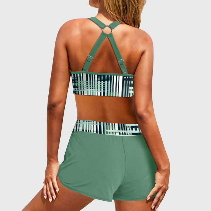 Janelle | Bikini met Hoge Taille en Ribstof
