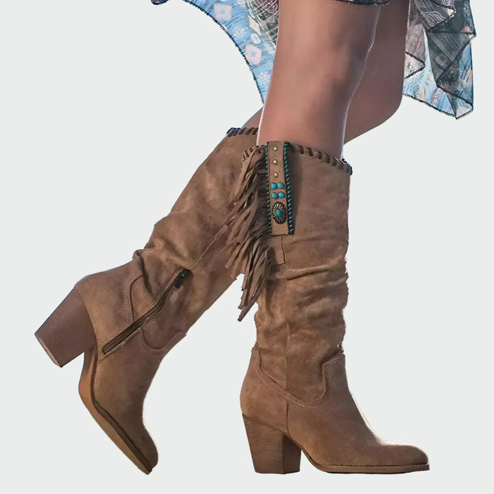 Comfortable leather ankle boots