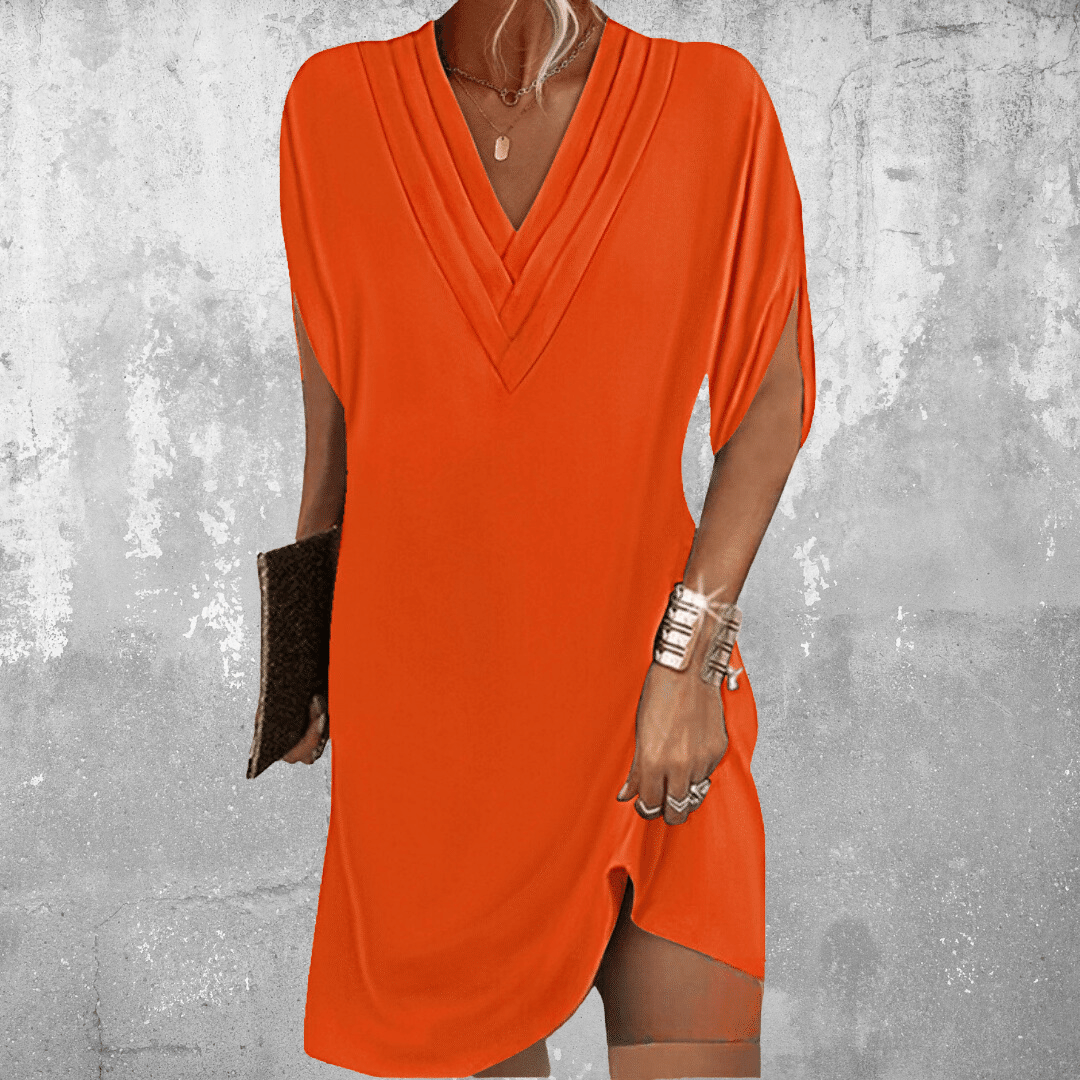 Minetta - Elegant Dress With Covered Belly