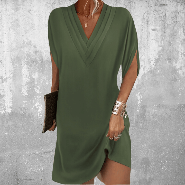 Minetta - Elegant Dress With Covered Belly