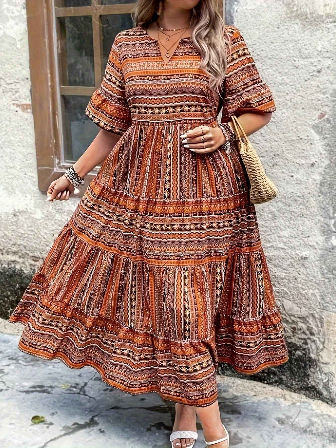 Joraine - Flowy Ethnic Dress