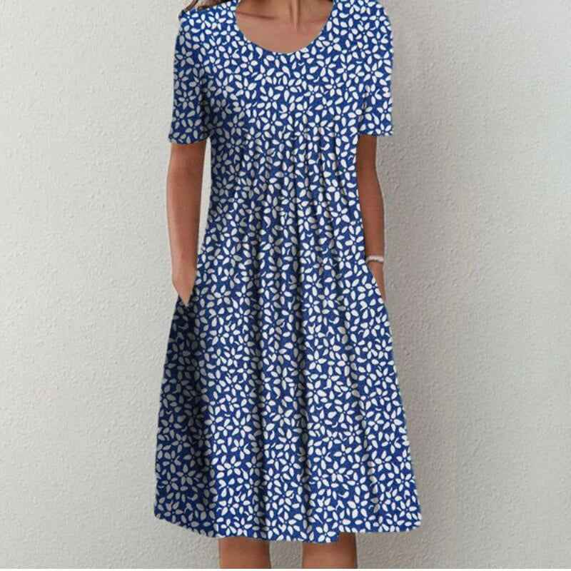 Hailey | Elegante en casual bloemenjurk met zakken