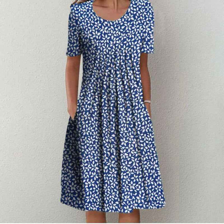 Hailey | Elegante en casual bloemenjurk met zakken