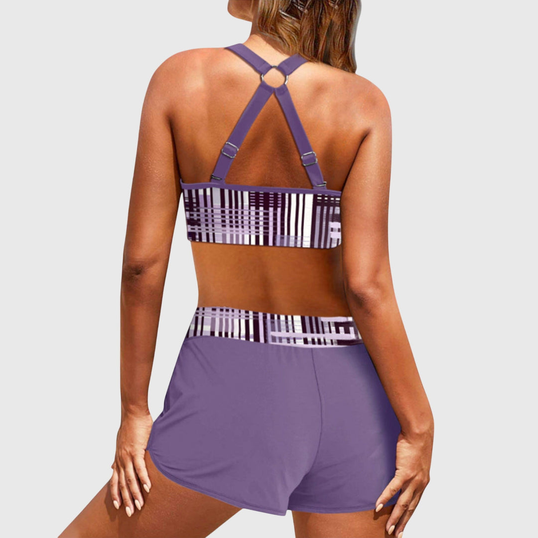 Janelle | Bikini met Hoge Taille en Ribstof