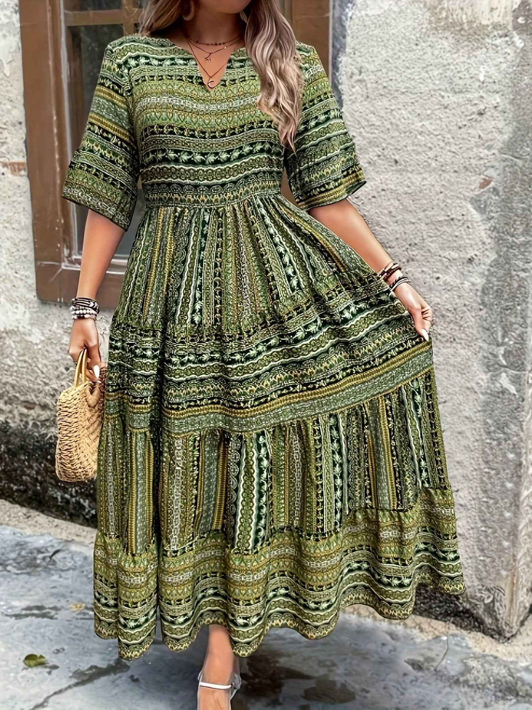 Joraine - Flowy Ethnic Dress