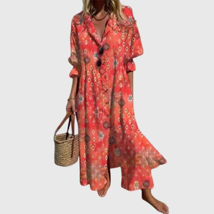 Zariah | Elegant bohemian maxi dress