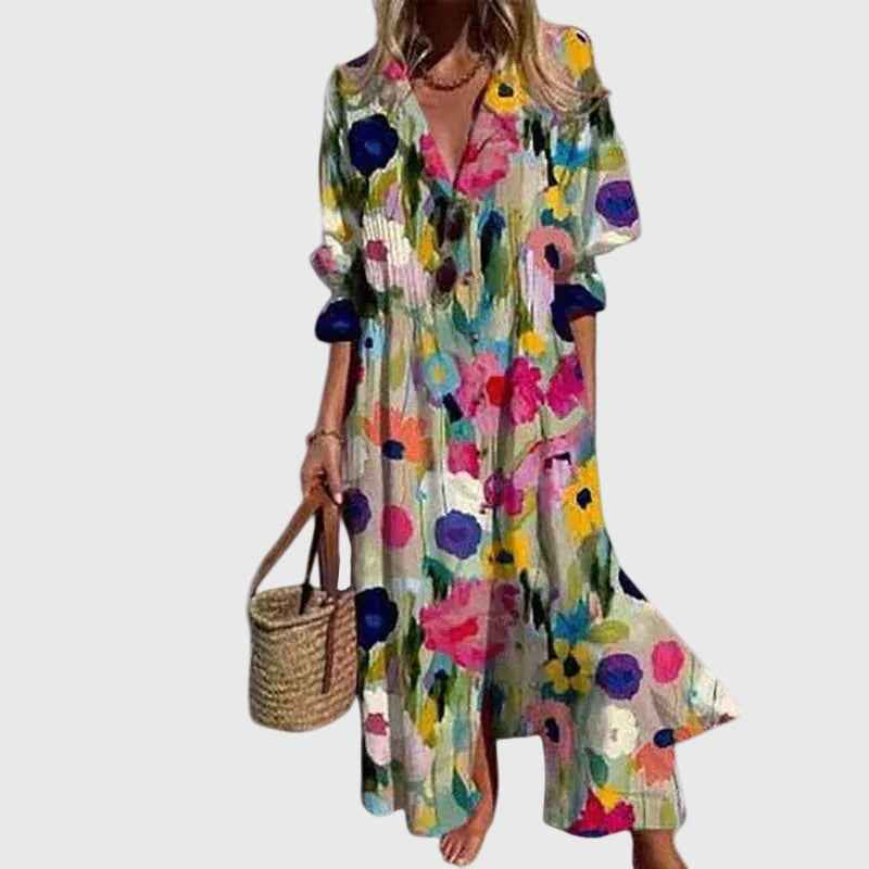 Zariah | Elegant bohemian maxi dress