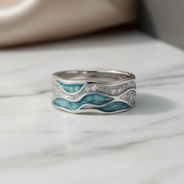 Tilda | Ring met golfmotief