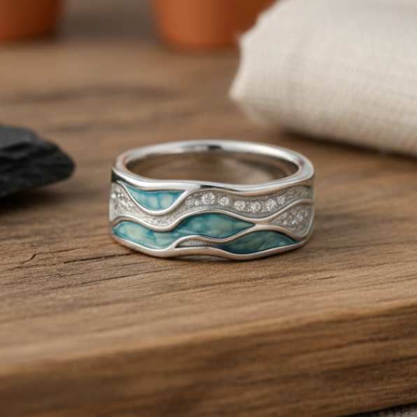 Tilda | Ring met golfmotief