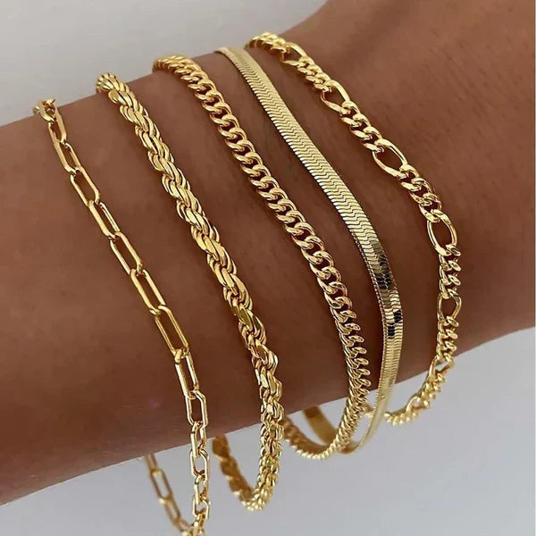 Karla | Armbandenset met vijf delen