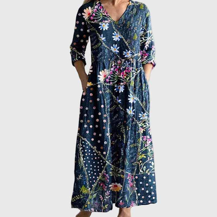 Saule | Maxi Jurk Elegante Beweging