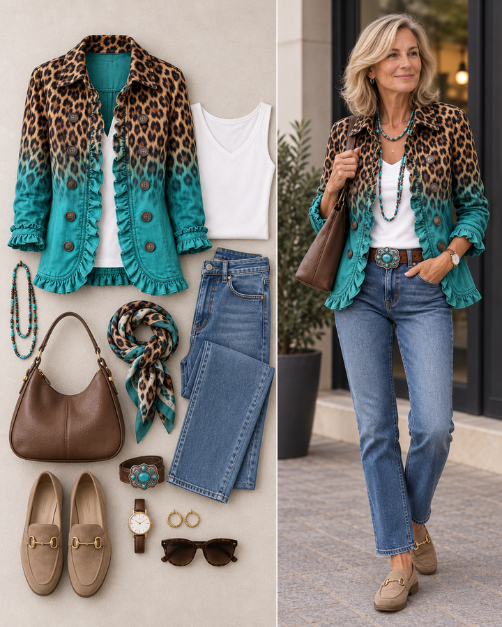 Barbara™ | Blazer in Luipaardverloop