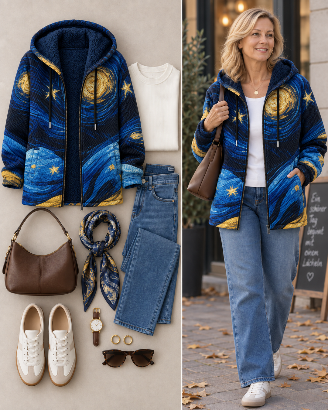 Ilona™ | Hoodie met Sterrenhemel
