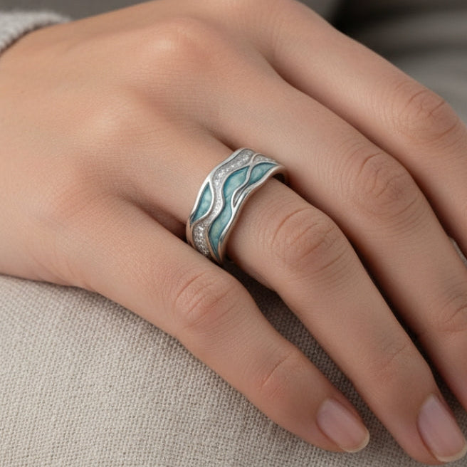 Tilda | Ring met golfmotief