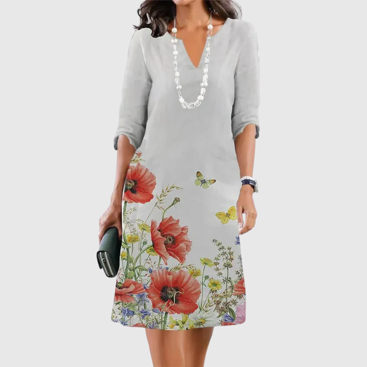 ELEANOR | FLORALE JURK MET NIVEAUS
