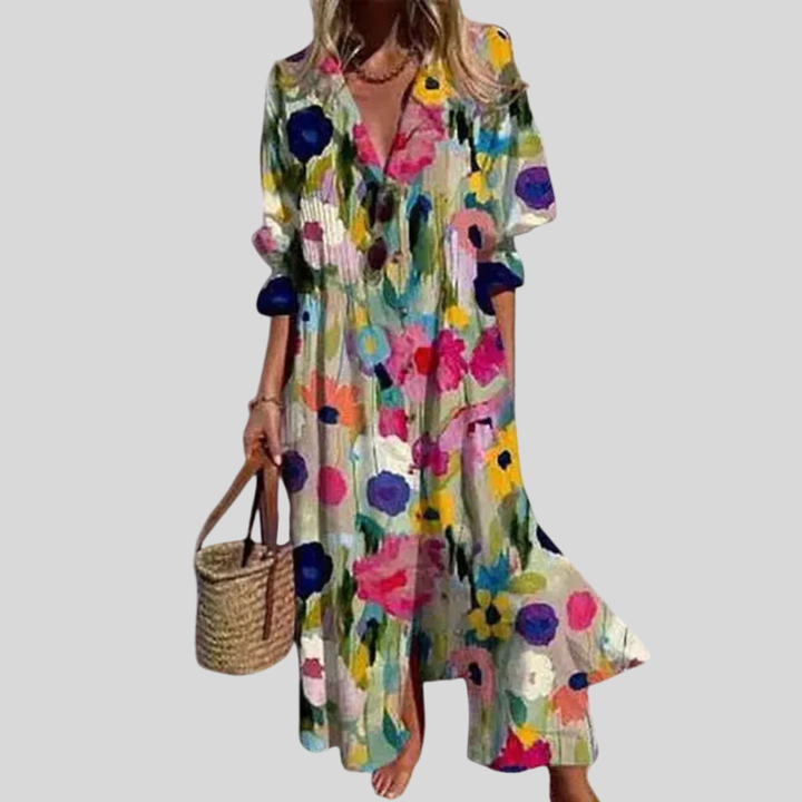 Zariah | Elegant bohemian maxi dress