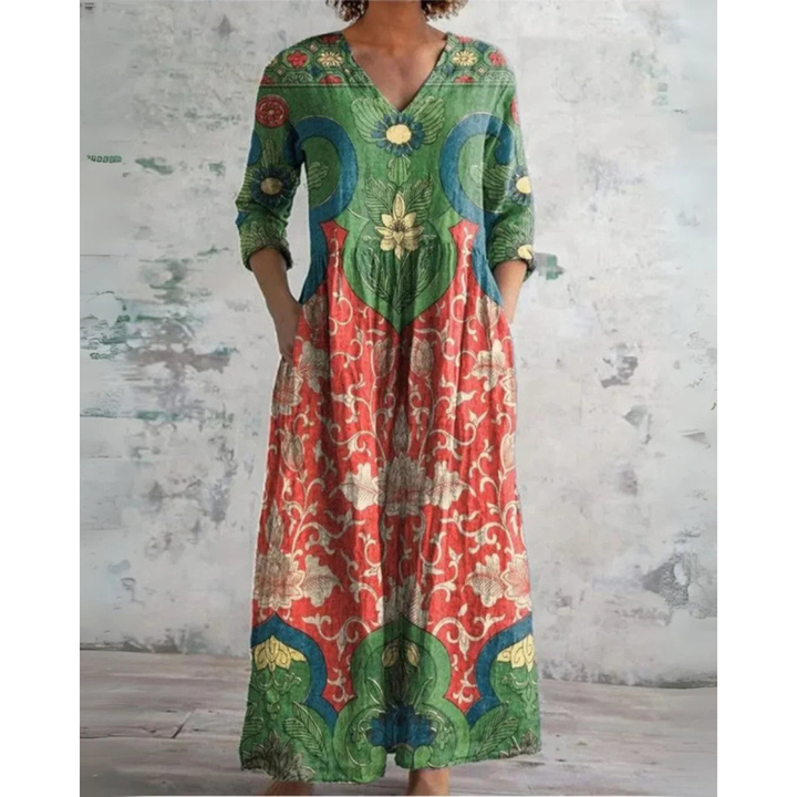 ELEANOR | MAXI DRESS VINTAGE FLORAL