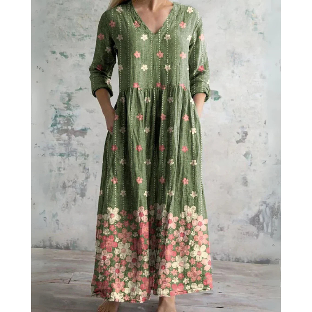 ELEANOR | MAXI DRESS VINTAGE FLORAL
