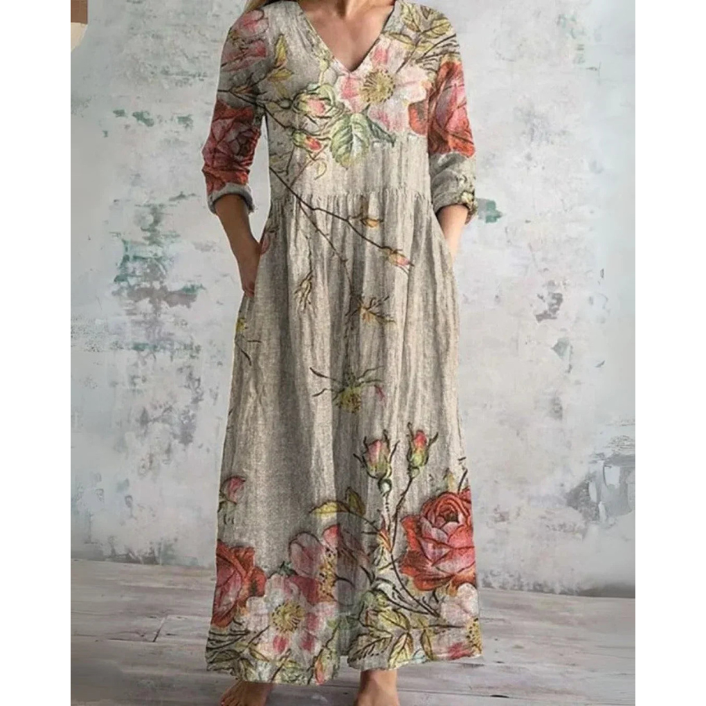 ELEANOR | MAXI DRESS VINTAGE FLORAL
