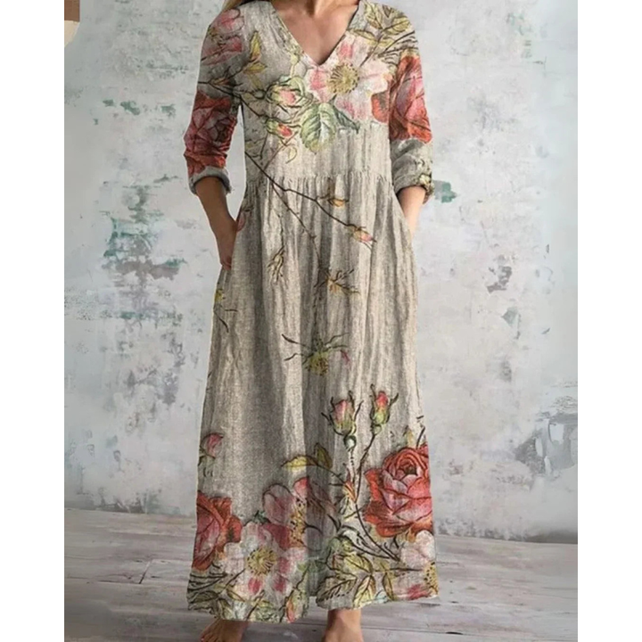 ELEANOR | MAXI DRESS VINTAGE FLORAL