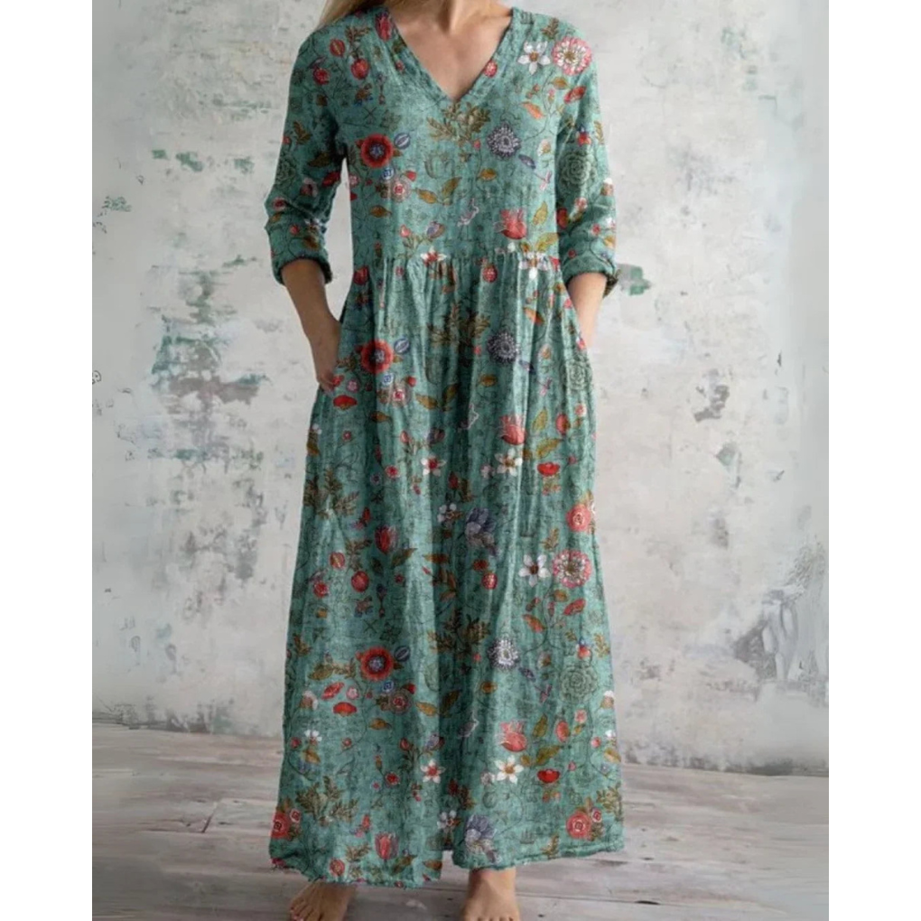 ELEANOR | MAXI DRESS VINTAGE FLORAL