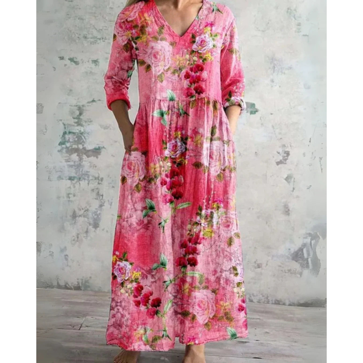 ELEANOR | MAXI DRESS VINTAGE FLORAL