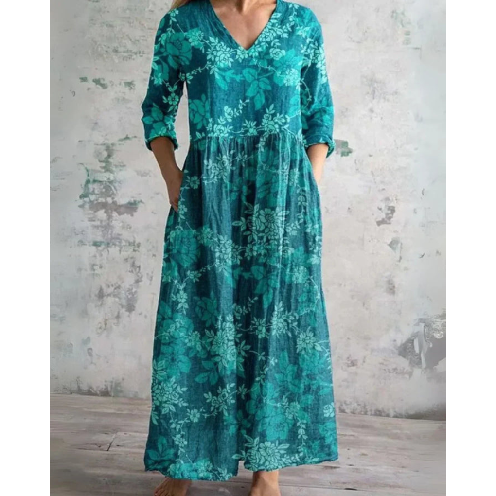 ELEANOR | MAXI DRESS VINTAGE FLORAL