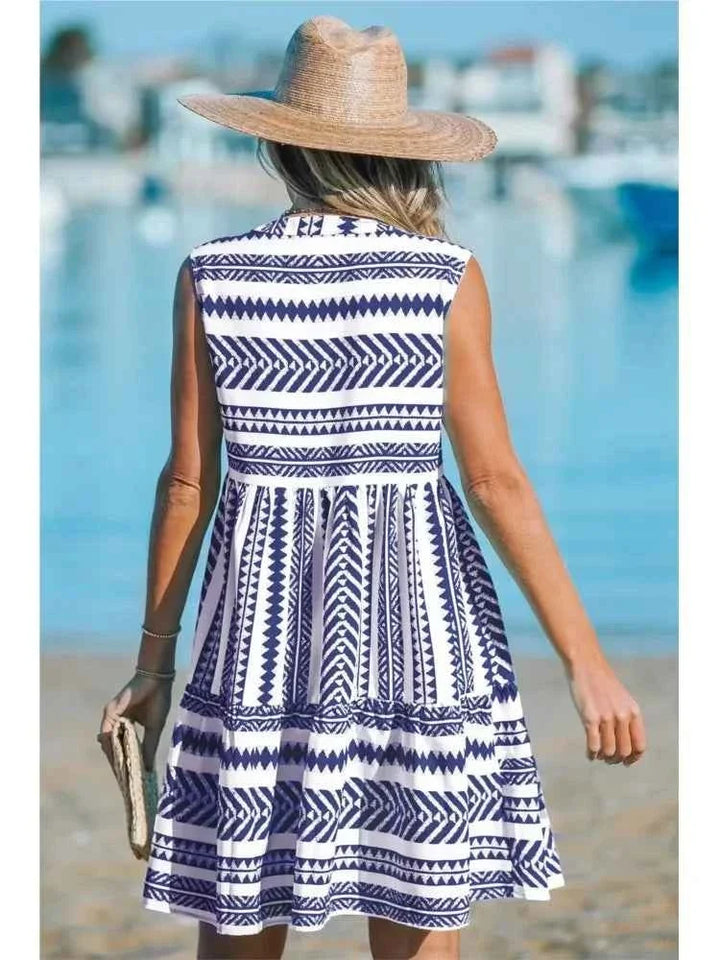 Katrina - Geometrische Zomerjurk