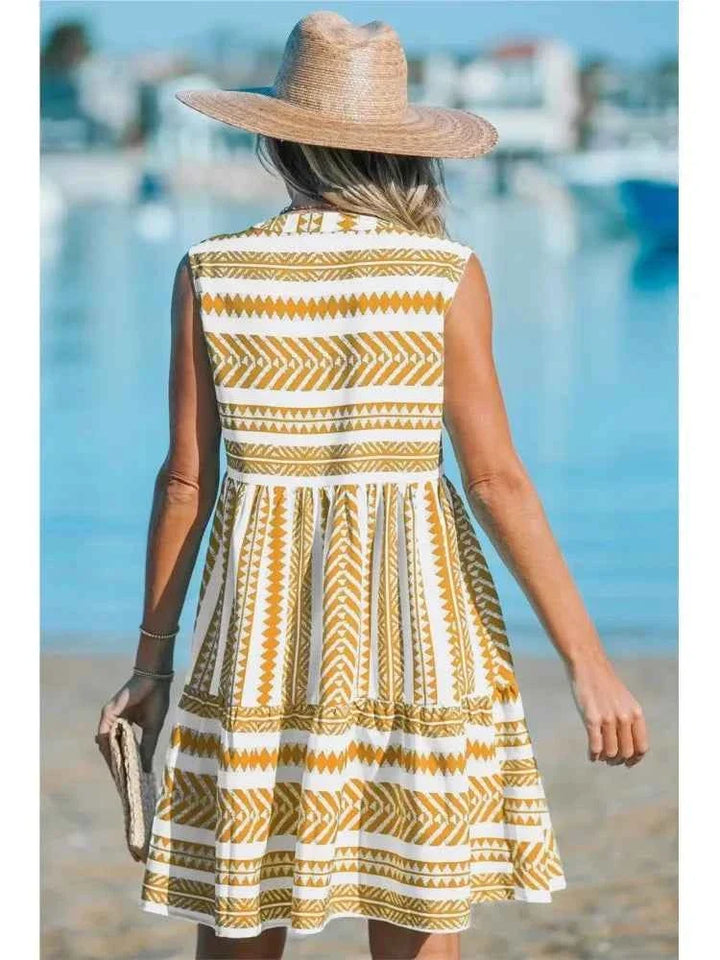 Katrina - Geometrische Zomerjurk