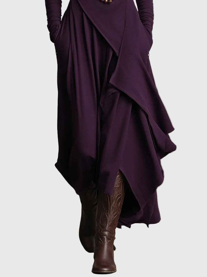 Violet | Maxijurk Plissé