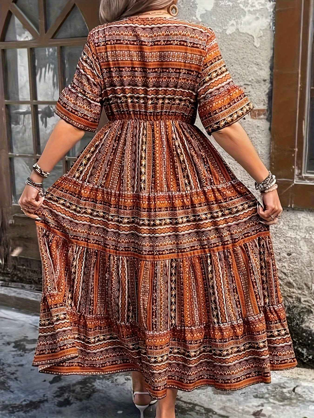 Joraine - Flowy Ethnic Dress