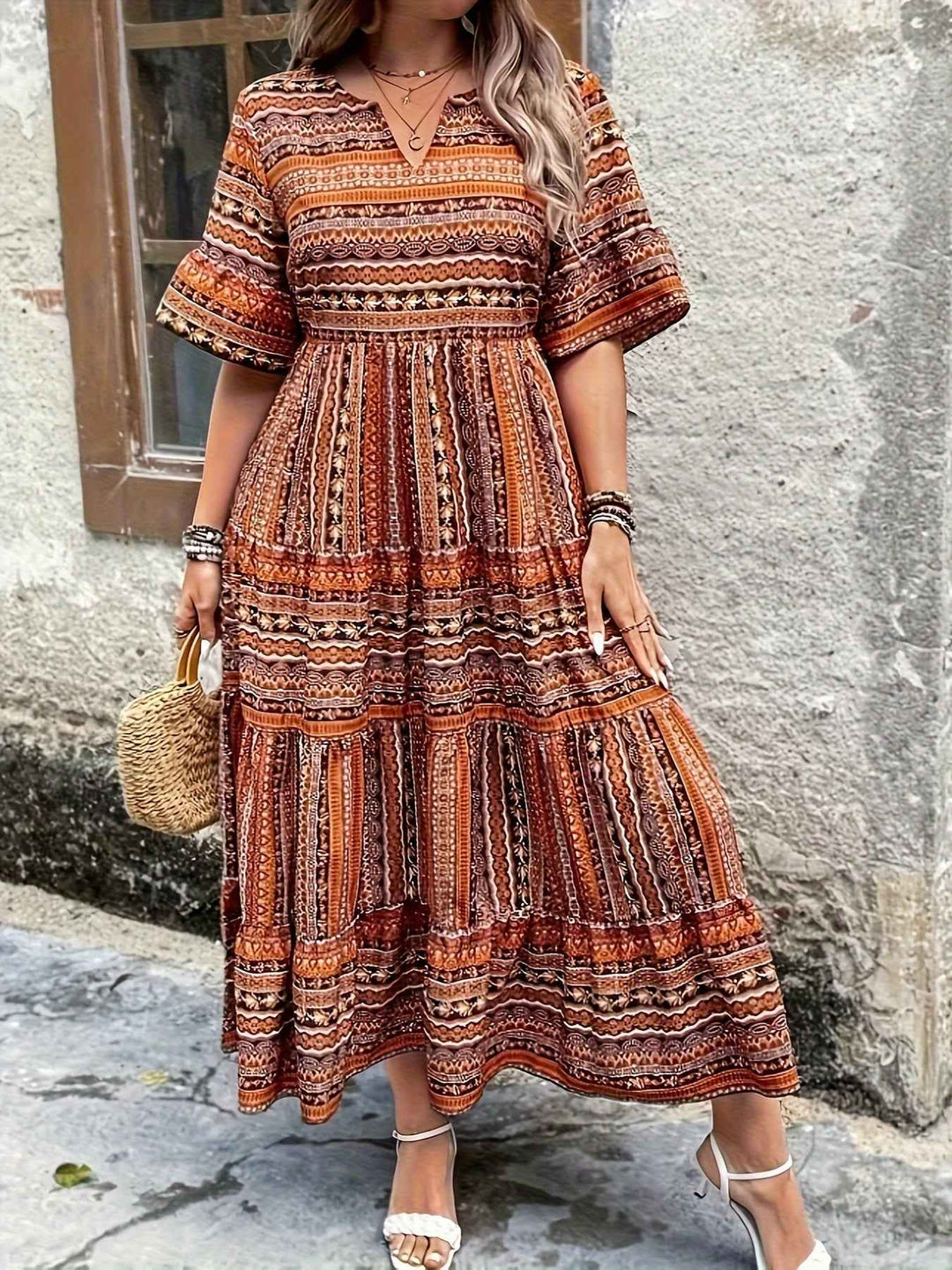 Joraine - Flowy Ethnic Dress