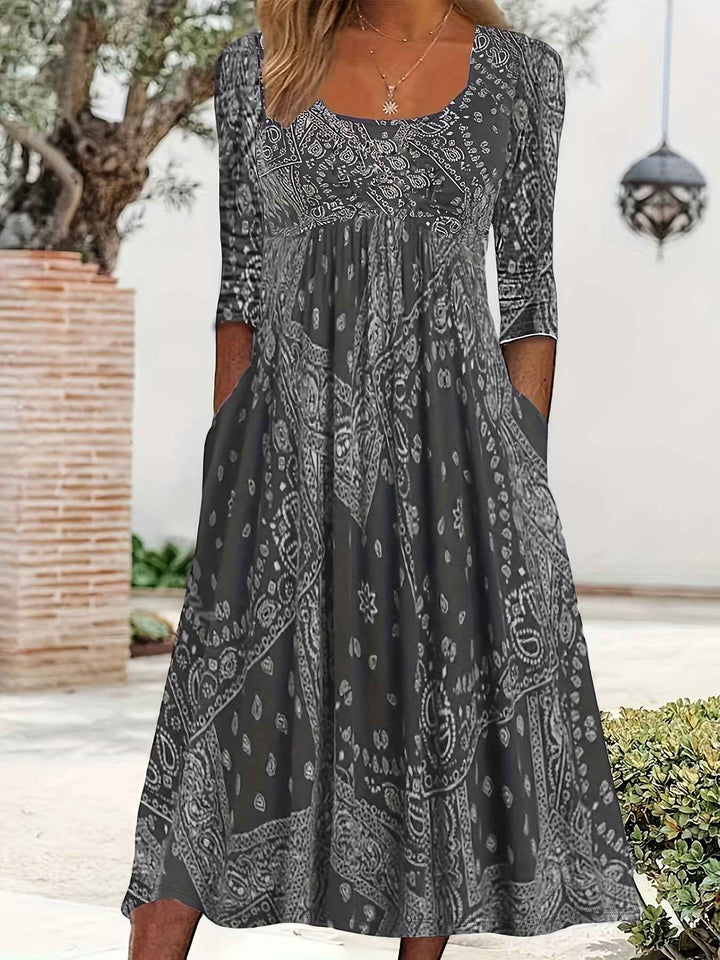 ELOWEN | MIDI-JURK MET LANGE MOUWEN CASUAL