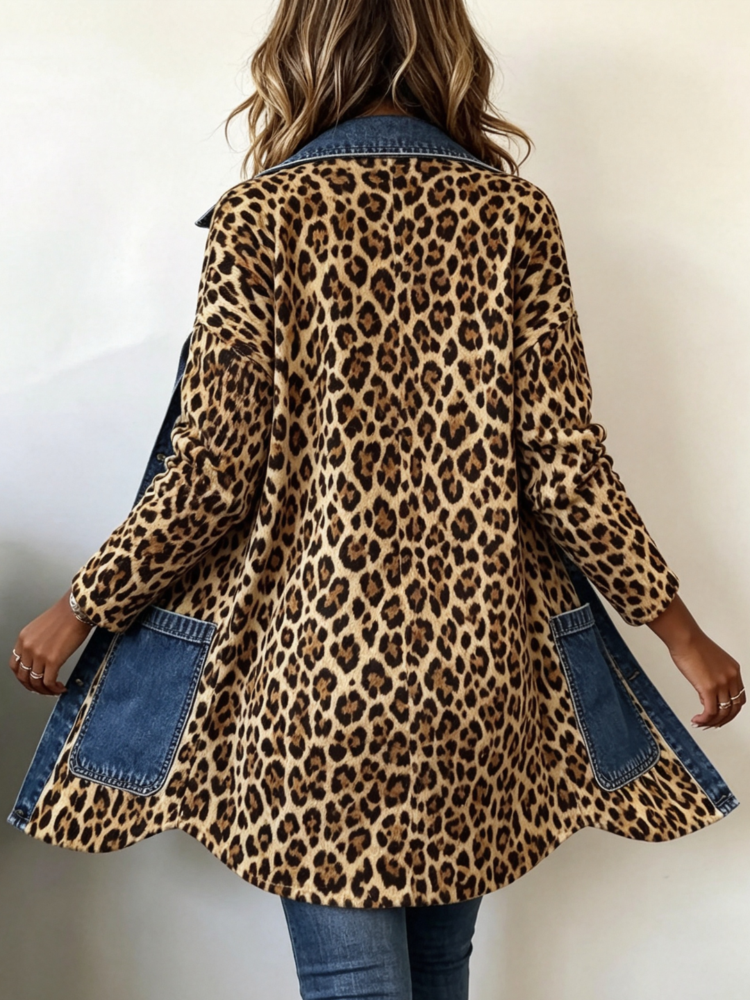 Regina™ | Lange Jas met Luipaardprint
