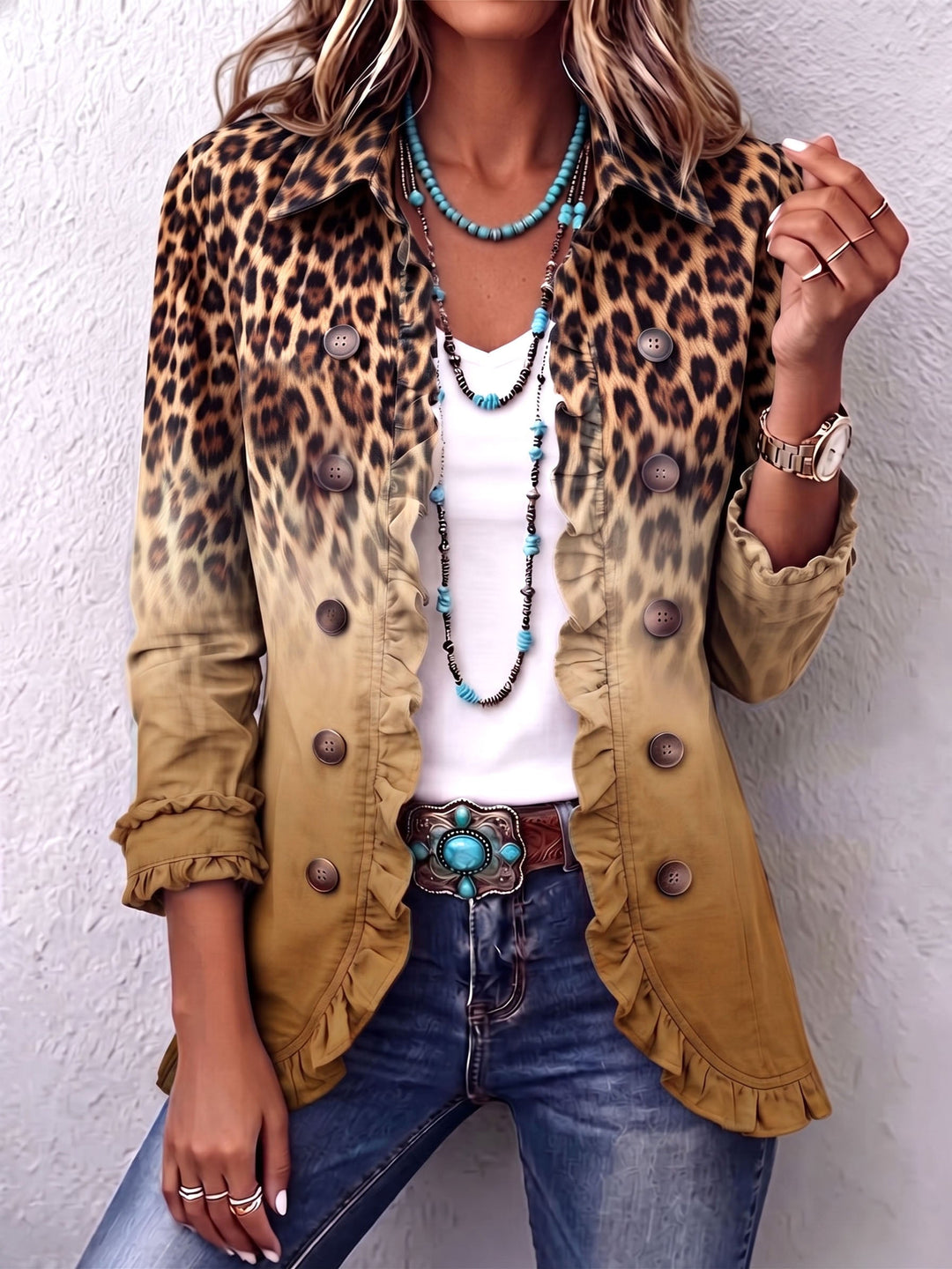 Barbara™ | Blazer in Luipaardverloop