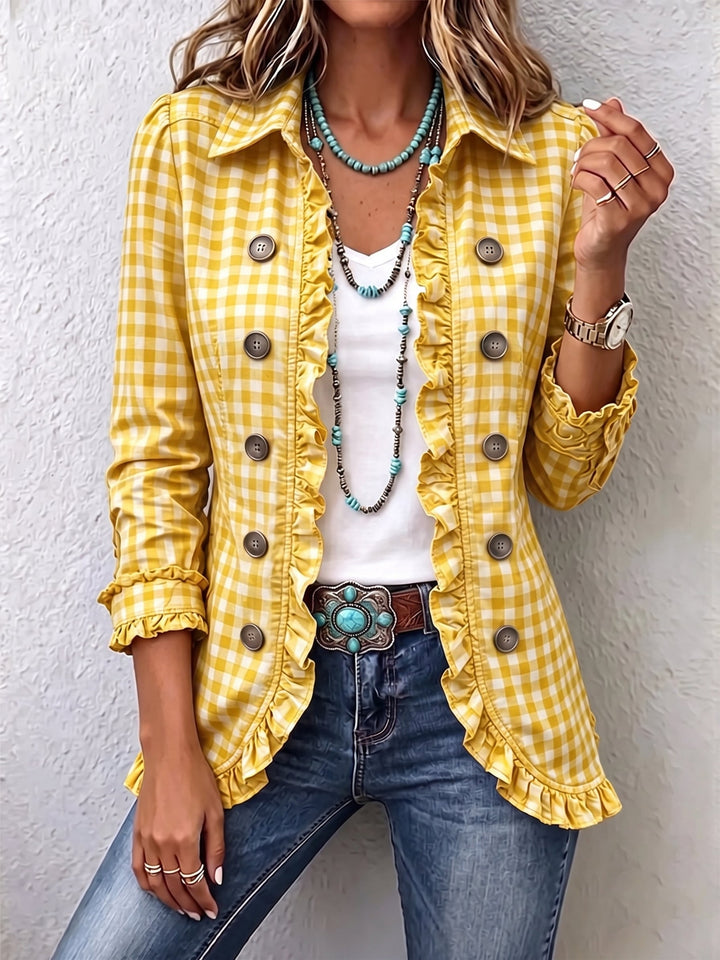 Elke™ | Blazer in Vichy-ruit