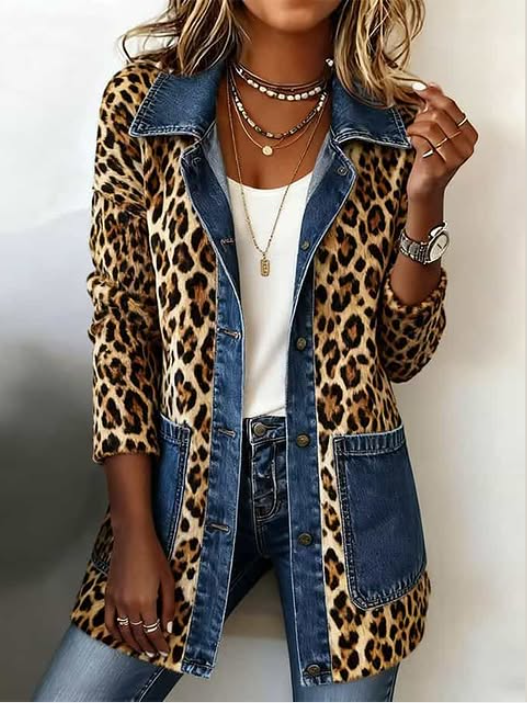 Regina™ | Lange Jas met Luipaardprint