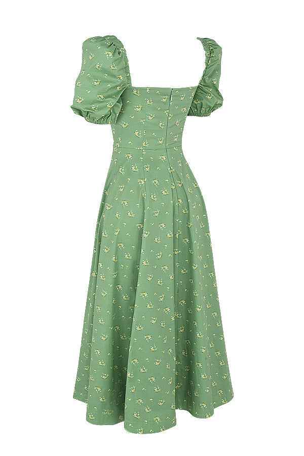 Aviana - Floral Puff Sleeve Dress