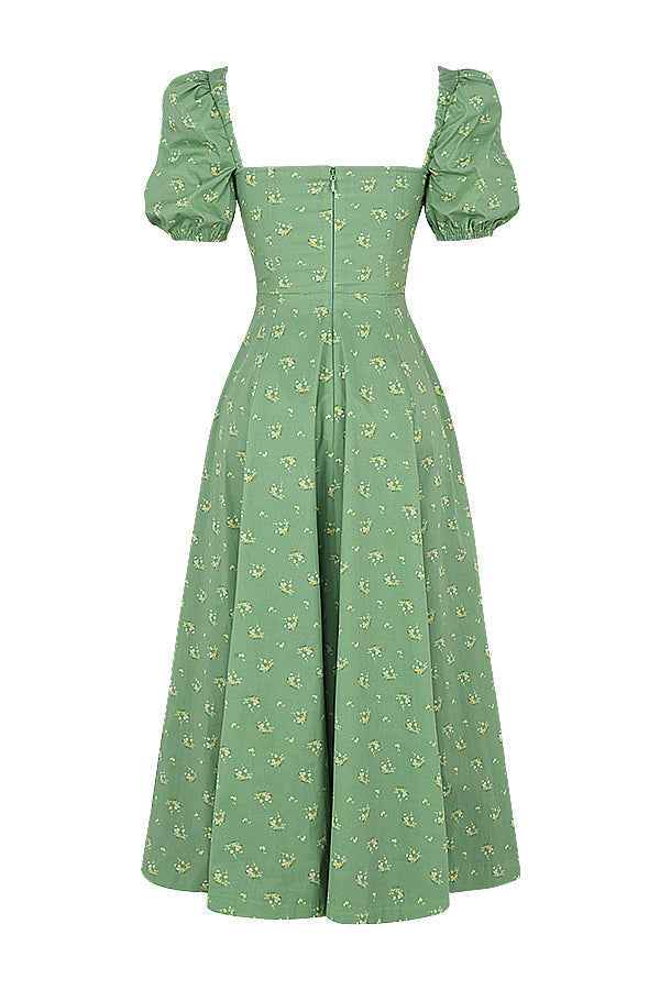 Aviana - Floral Puff Sleeve Dress