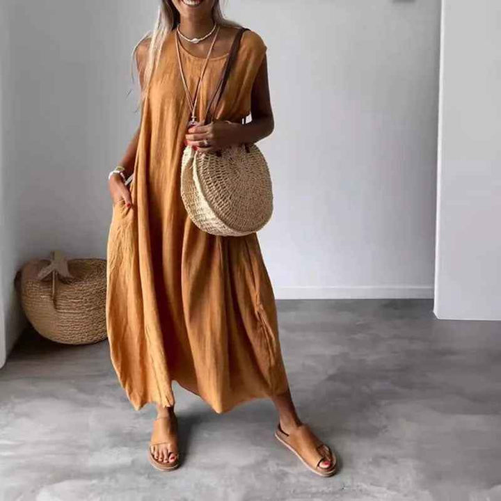 Amaris - Casual Mouwloze Jurk