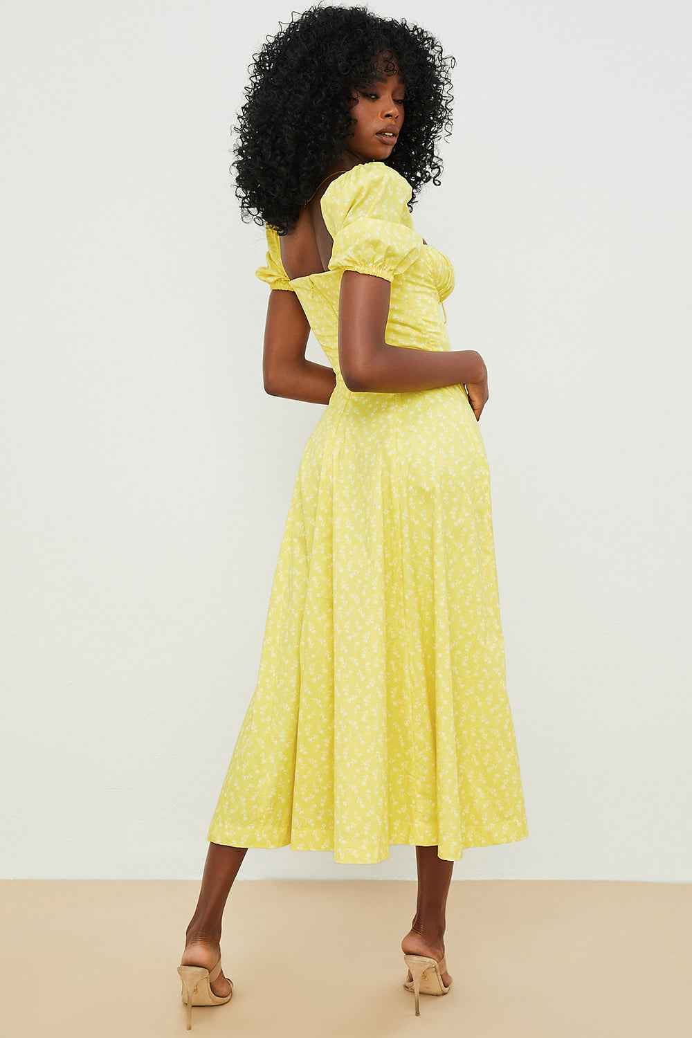 Aviana - Floral Puff Sleeve Dress